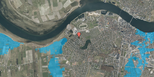 Oversvømmelsesrisiko fra vandløb på Vester Fælledvej 20, 1. , 9000 Aalborg