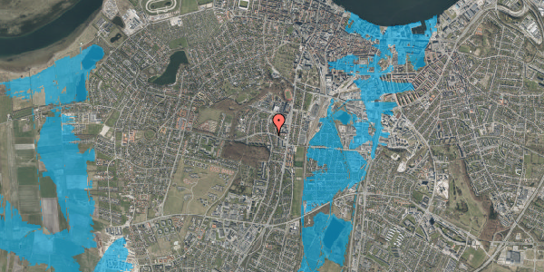 Oversvømmelsesrisiko fra vandløb på Vestre Alle 21, 9000 Aalborg