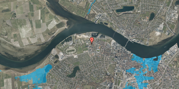 Oversvømmelsesrisiko fra vandløb på Vestre Fjordvej 34, 4. th, 9000 Aalborg