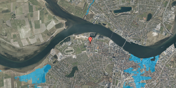 Oversvømmelsesrisiko fra vandløb på Vestre Fjordvej 40, 1. tv, 9000 Aalborg