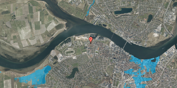 Oversvømmelsesrisiko fra vandløb på Vestre Fjordvej 46, st. tv, 9000 Aalborg