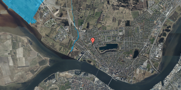 Oversvømmelsesrisiko fra vandløb på Viaduktvej 8B, st. th, 9400 Nørresundby