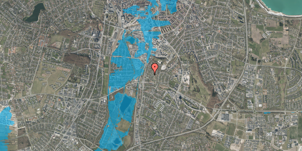 Oversvømmelsesrisiko fra vandløb på Vibevej 18, 9000 Aalborg