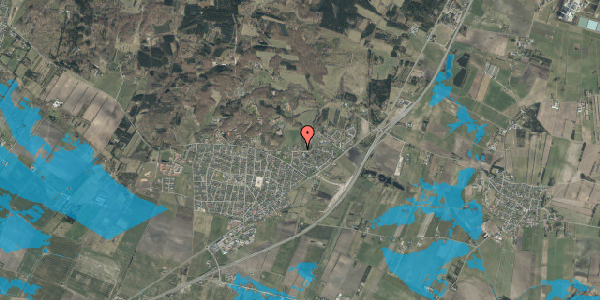 Oversvømmelsesrisiko fra vandløb på Vodskov Byvej 17, 9310 Vodskov