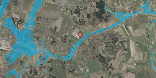 Oversvømmelsesrisiko fra vandløb på Volsted Skolevej 49, 9530 Støvring