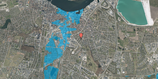 Oversvømmelsesrisiko fra vandløb på Vonsyldsgade 50, 9000 Aalborg