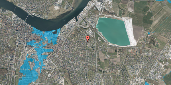 Oversvømmelsesrisiko fra vandløb på Øster Sundby Vej 66, 9000 Aalborg