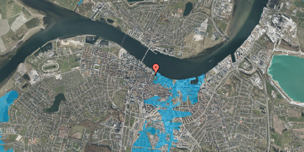 Oversvømmelsesrisiko fra vandløb på Østerågade 18B, 1. 4, 9000 Aalborg