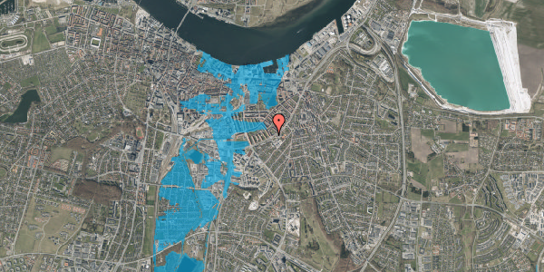 Oversvømmelsesrisiko fra vandløb på Østre Alle 82, st. th, 9000 Aalborg