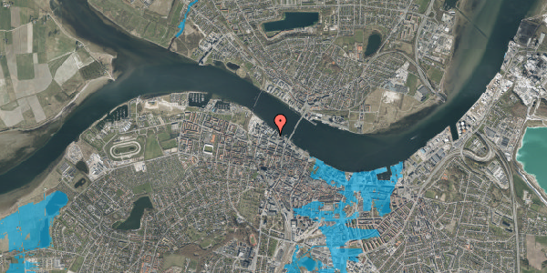 Oversvømmelsesrisiko fra vandløb på Østre Kanalgade 6, 4. tv, 9000 Aalborg