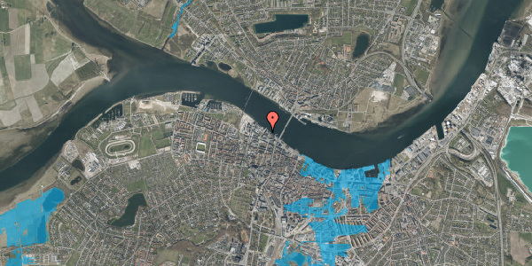 Oversvømmelsesrisiko fra vandløb på Østre Kanalgade 14, 2. tv, 9000 Aalborg
