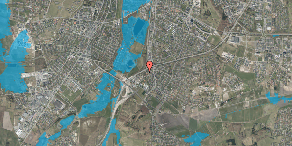 Oversvømmelsesrisiko fra vandløb på Ådalsvej 47, 9210 Aalborg SØ