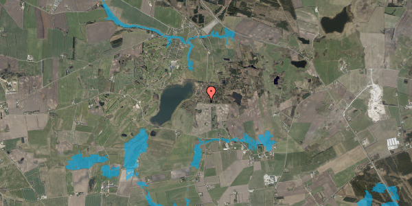 Oversvømmelsesrisiko fra vandløb på Blåbærvej 14, 9600 Aars