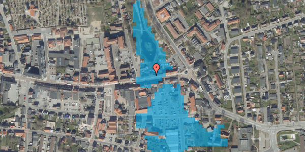 Oversvømmelsesrisiko fra vandløb på Himmerlandsgade 60, 1. , 9600 Aars