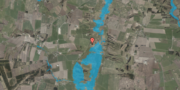 Oversvømmelsesrisiko fra vandløb på Langdalvej 10, 9600 Aars