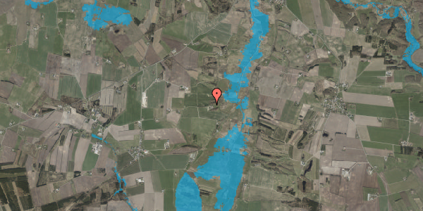 Oversvømmelsesrisiko fra vandløb på Langdalvej 11, 9600 Aars