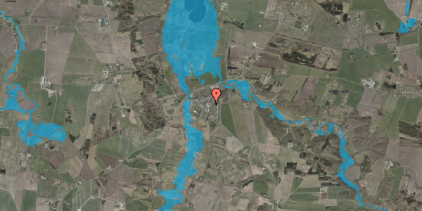 Oversvømmelsesrisiko fra vandløb på Skolevej 13, 9240 Nibe