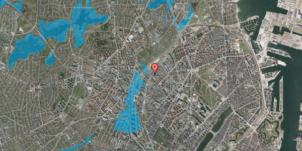 Oversvømmelsesrisiko fra vandløb på Rovsingsgade 90, st. , 2200 København N
