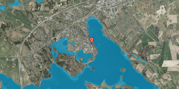 Oversvømmelsesrisiko fra vandløb på Adelgade 61, st. 15, 8660 Skanderborg