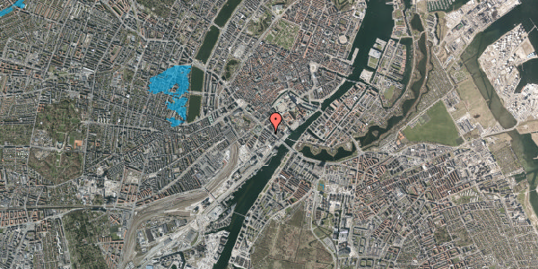 Oversvømmelsesrisiko fra vandløb på H.C. Andersens Boulevard 40B, 4. tv, 1553 København V