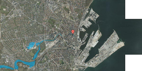 Oversvømmelsesrisiko fra vandløb på Telefontorvet 8, 1. 1, 8000 Aarhus C