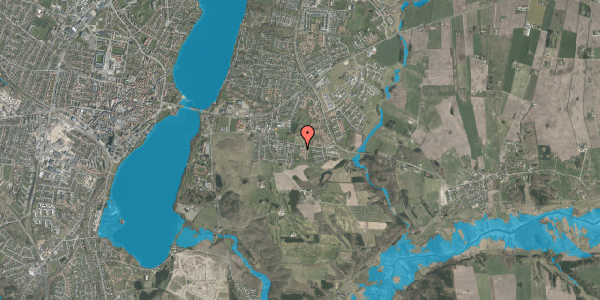 Oversvømmelsesrisiko fra vandløb på Spangsbjerg Have 6, 8800 Viborg