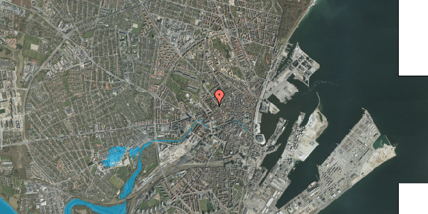 Oversvømmelsesrisiko fra vandløb på Nørre Allé 92G, 8000 Aarhus C