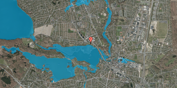 Oversvømmelsesrisiko fra vandløb på I.H.Mundts Vej 14B, 2830 Virum