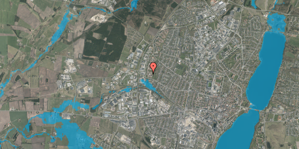 Oversvømmelsesrisiko fra vandløb på Dalvikvej 1C, 8800 Viborg
