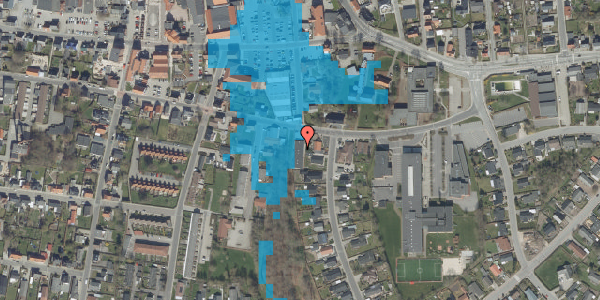 Oversvømmelsesrisiko fra vandløb på Jyllandsgade 44B, 9600 Aars
