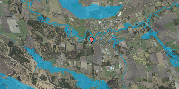 Oversvømmelsesrisiko fra vandløb på Skovbrynet 5, 7280 Sønder Felding