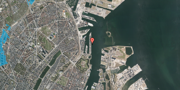 Oversvømmelsesrisiko fra vandløb på Langelinie Allé 29, kl. 6, 2100 København Ø