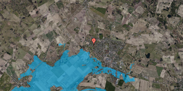 Oversvømmelsesrisiko fra vandløb på Vestervangsparken 10, 4550 Asnæs