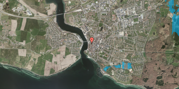 Oversvømmelsesrisiko fra vandløb på Søndergade 44, st. , 6400 Sønderborg