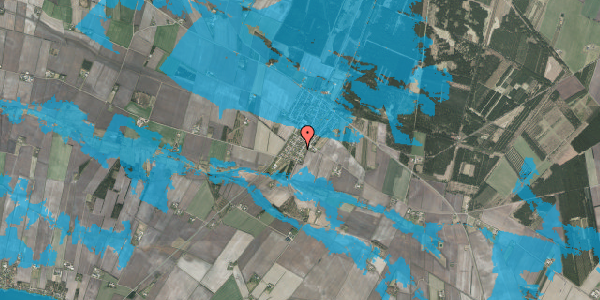 Oversvømmelsesrisiko fra vandløb på Skåphusvej 10, 7451 Sunds