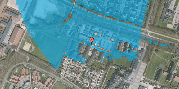 Oversvømmelsesrisiko fra vandløb på Birkehøj 80A, 7500 Holstebro