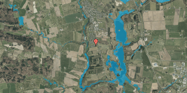 Oversvømmelsesrisiko fra vandløb på Elkærholmparken 25, 6040 Egtved