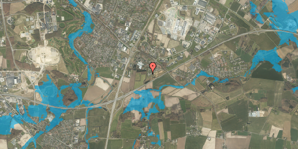 Oversvømmelsesrisiko fra vandløb på Over-Holluf-Toften 85, 5220 Odense SØ
