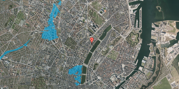 Oversvømmelsesrisiko fra vandløb på Sankt Hans Gade 15, 2. th, 2200 København N