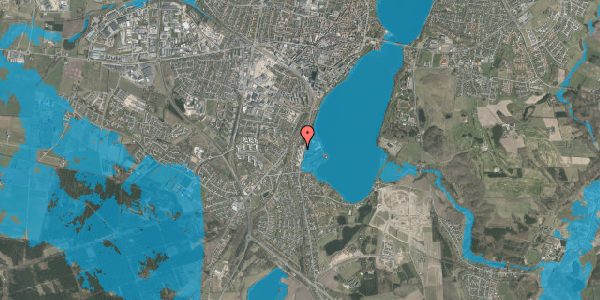 Oversvømmelsesrisiko fra vandløb på Sønæshave 36, 8800 Viborg