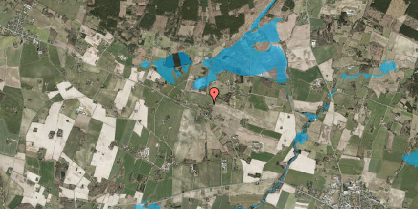 Oversvømmelsesrisiko fra vandløb på Skørrebrovejen 18, 3720 Aakirkeby