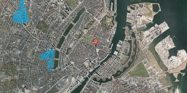Oversvømmelsesrisiko fra vandløb på Borgergade 1, 1300 København K