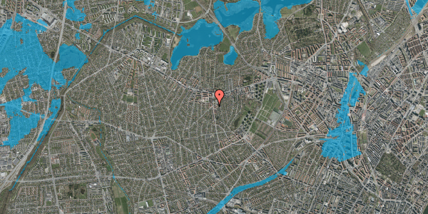 Oversvømmelsesrisiko fra vandløb på Brønshøjvej 11, st. tv, 2700 Brønshøj