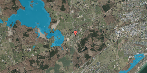 Oversvømmelsesrisiko fra vandløb på Smedebakken 32B, 3490 Kvistgård