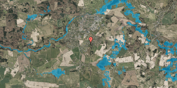 Oversvømmelsesrisiko fra vandløb på Troldebakken 38, 5560 Aarup