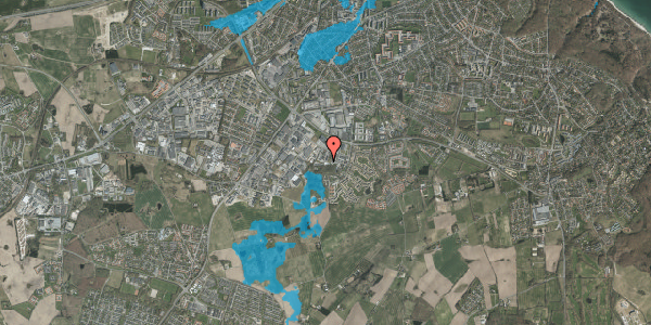 Oversvømmelsesrisiko fra vandløb på Axel Kiers Vej 18L, 8270 Højbjerg