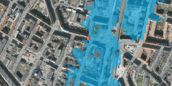 Oversvømmelsesrisiko fra vandløb på Frederikssundsvej 11A, 4. 1, 2400 København NV