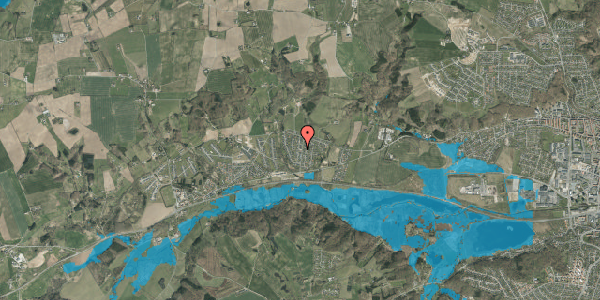 Oversvømmelsesrisiko fra vandløb på Spættevej 17, 7100 Vejle