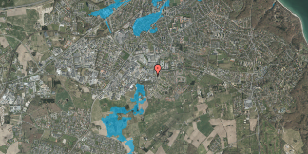 Oversvømmelsesrisiko fra vandløb på Axel Kiers Vej 42, 8270 Højbjerg