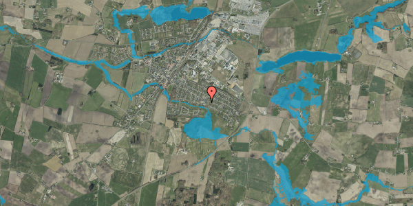 Oversvømmelsesrisiko fra vandløb på Østergade 82, 6580 Vamdrup